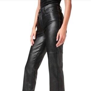 Gap Genuine Leather Vintage Low Rise Bootcut Pants Y2k